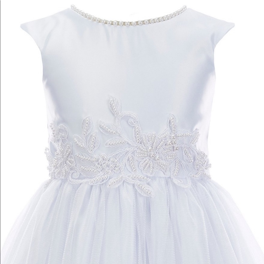 Off-White flower girl or communion dress